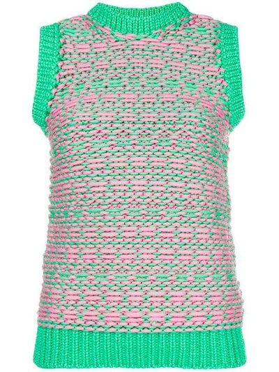 Pre-owned Jil Sander Vintage Knitted Vest In Green