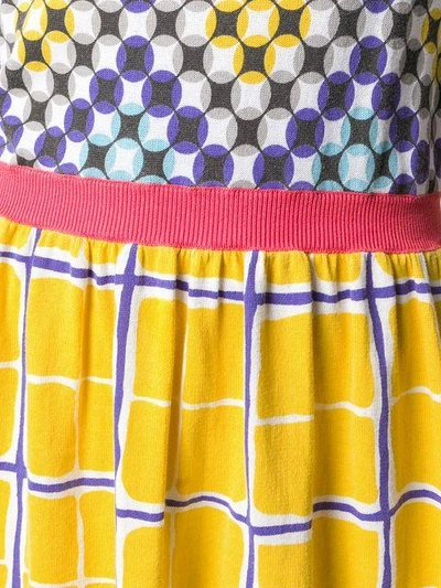 Shop Moschino Vintage Geometric Print Short Dress - Pink