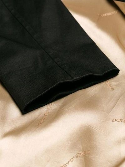 Pre-owned Dolce & Gabbana Single Breasted Coat In Black