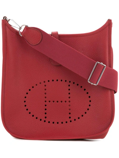 Pre-owned Hermes Hermès Vintage Evelyne Pm Shoulder Bag - Red