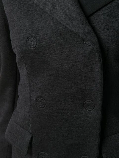 Pre-owned Jean Paul Gaultier Vintage Asymmetric Double Breasted Jacket In Black