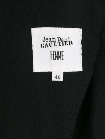 Pre-owned Jean Paul Gaultier Vintage Lace-up Detailing Belted Jacket In Black