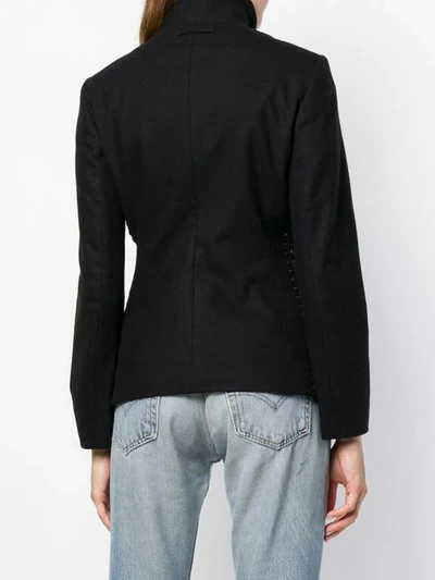 Pre-owned Jean Paul Gaultier Vintage Lace-up Detailing Jacket In Black