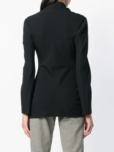 Pre-owned Jean Paul Gaultier Vintage Diagonal Zip Jacket In Black