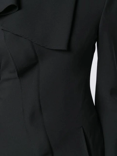 Pre-owned Jean Paul Gaultier Vintage Diagonal Zip Jacket In Black