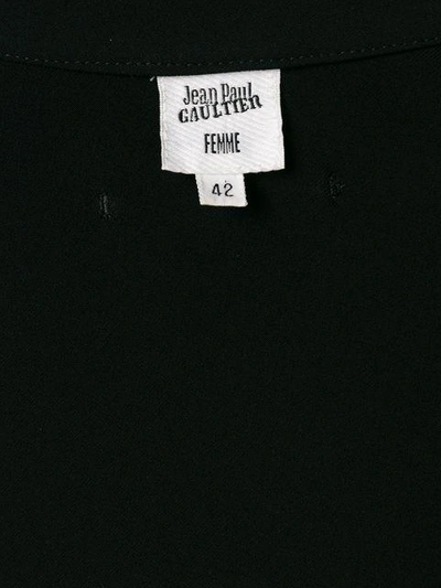 Pre-owned Jean Paul Gaultier Vintage Diagonal Zip Jacket In Black