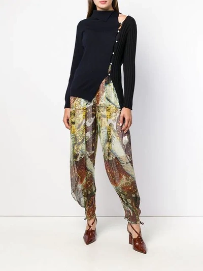 Pre-owned Jean Paul Gaultier Vintage Tapered Sheer Trousers In Yellow