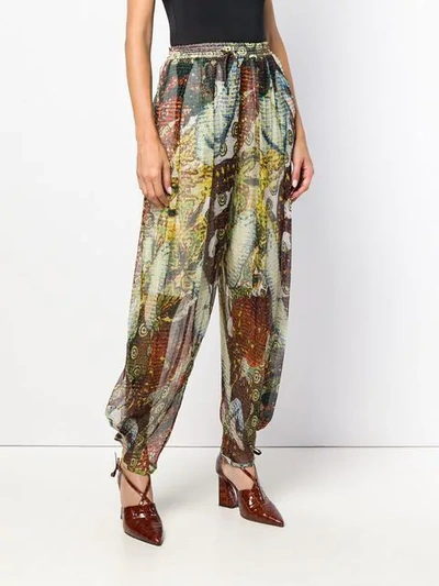 Pre-owned Jean Paul Gaultier Vintage Tapered Sheer Trousers In Yellow