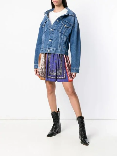 Pre-owned Jean Paul Gaultier Vintage Rock Mit Bandana-print In Blue