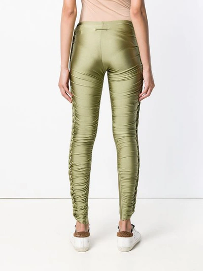 Pre-owned Jean Paul Gaultier Vintage Braided Lateral Trousers In Green