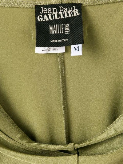 Pre-owned Jean Paul Gaultier Vintage Braided Lateral Trousers In Green