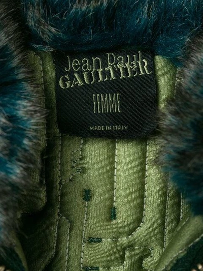 Pre-owned Jean Paul Gaultier Vintage Microship Quilt Fitted Jacket In Green