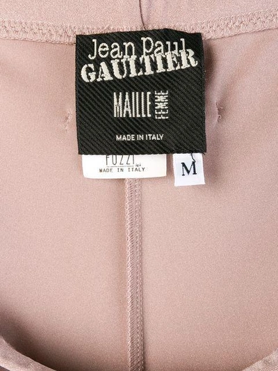Pre-owned Jean Paul Gaultier Vintage Stretch Plaited Gathered Trousers In Pink