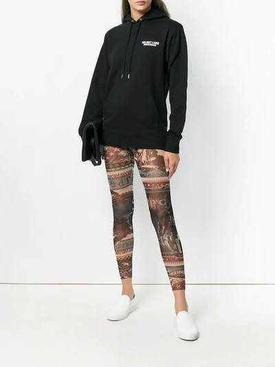 Pre-owned Jean Paul Gaultier Vintage Printed Sheer Fitted Trousers In Multicolour