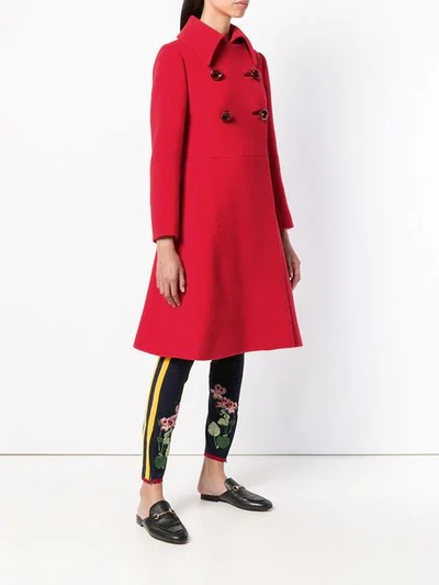 Pre-owned A.n.g.e.l.o. Vintage Cult Henri Flared Coat In Red