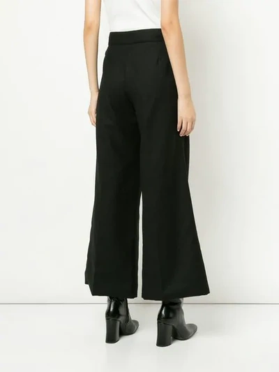 Pre-owned Chanel Cc Long Trousers - Black