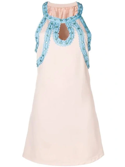 Shop A.n.g.e.l.o. Vintage Cult 1960's Mini Dress - Neutrals