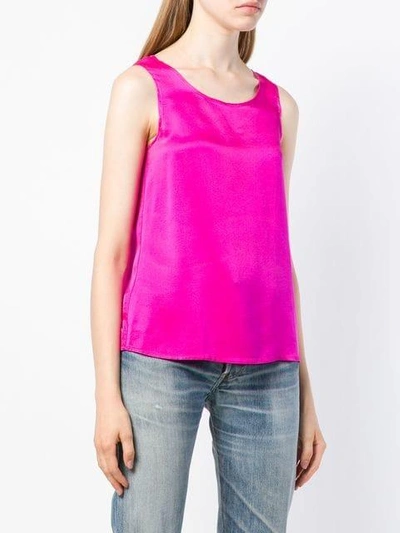 Pre-owned Chanel 1990 Flared Tank Top In Pink