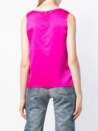 Pre-owned Chanel 1990 Flared Tank Top In Pink