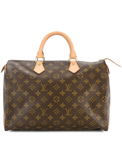 Shop Pre-owned Louis Vuitton Speedy 35 Bag In Brown