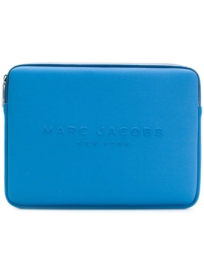 Shop Marc Jacobs Logo Computer Case - Blue