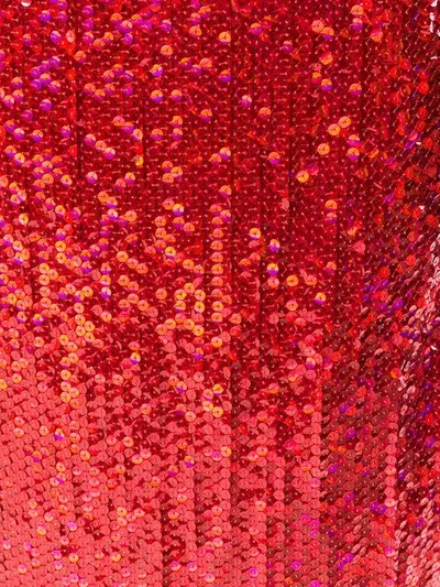 Pre-owned Comme Des Garçons 1999 Sequin Mid Skirt In Red