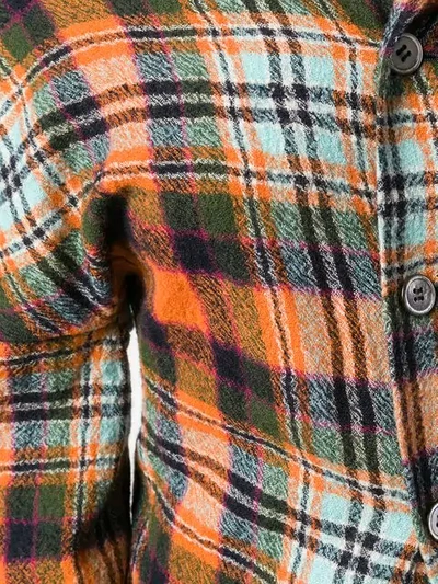 Pre-owned Comme Des Garçons Plaid Deconstructed Jacket In Yellow