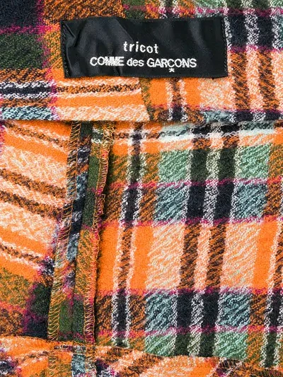 Pre-owned Comme Des Garçons Plaid Deconstructed Jacket In Yellow