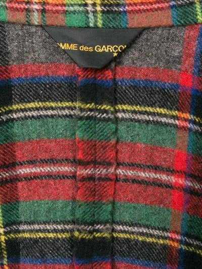 Pre-owned Comme Des Garçons Tartan Check Loose Jacket In Red