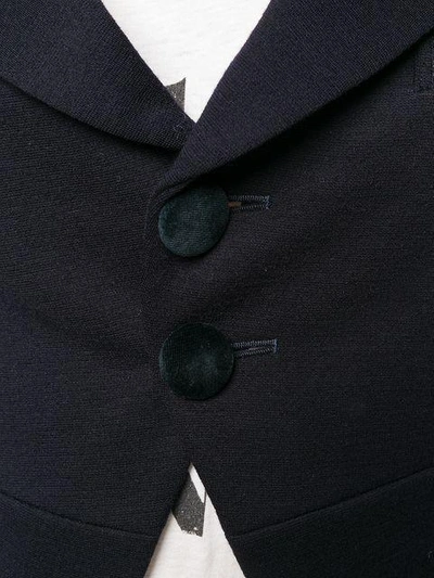 Pre-owned Comme Des Garçons Wide Lapels Tail Jacket In Blue