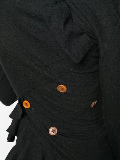 Pre-owned Comme Des Garçons Fitted Twisted Jacket In Black