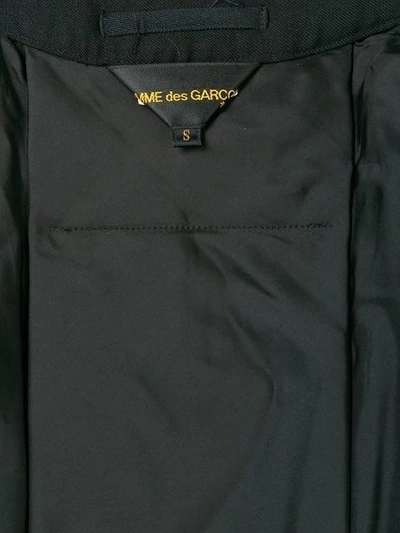 Pre-owned Comme Des Garçons Double Breasted Asymmetric Coat In Black