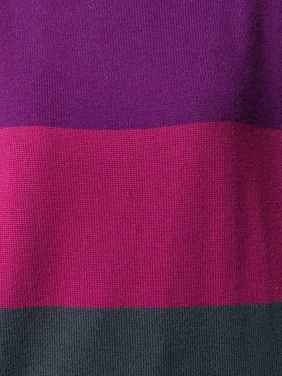 Pre-owned Saint Laurent 1980's Colour Block Top In Purple