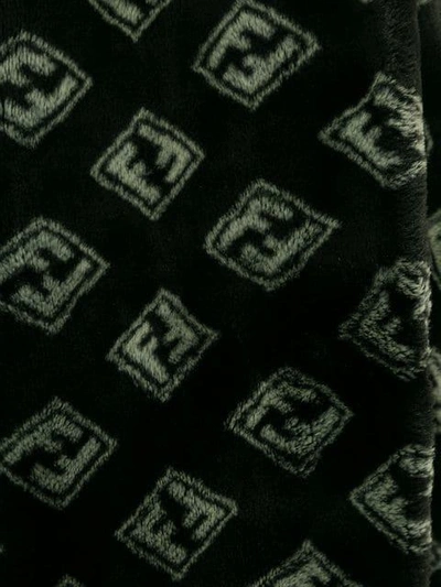 Pre-owned Fendi Vintage  Vintage Zucca Pattern Long Sleeve Coat - 黑色 In Black