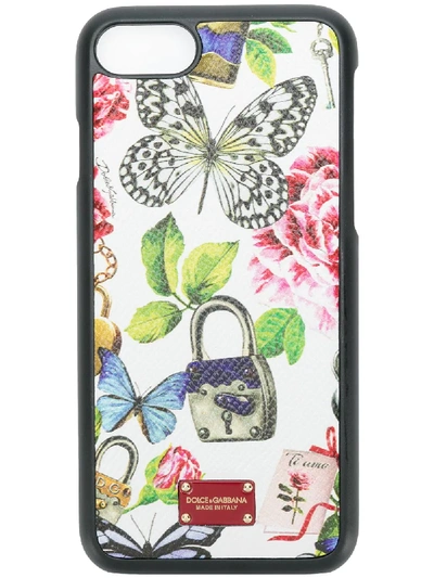 Shop Dolce & Gabbana Printed Iphone 7 Case In Multicolour