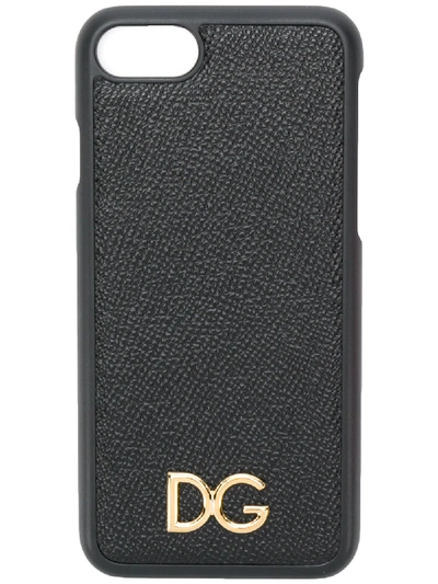 Shop Dolce & Gabbana Logo Iphone 8 Case In Black