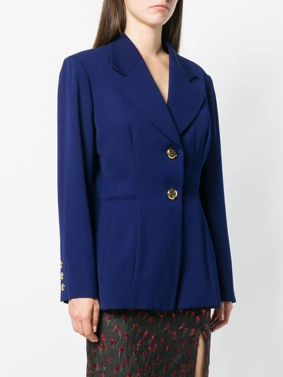 Shop Dior Christian  Vintage 1990's Fitted Blazer - Blue