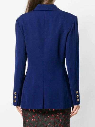 Shop Dior Christian  Vintage 1990's Fitted Blazer - Blue