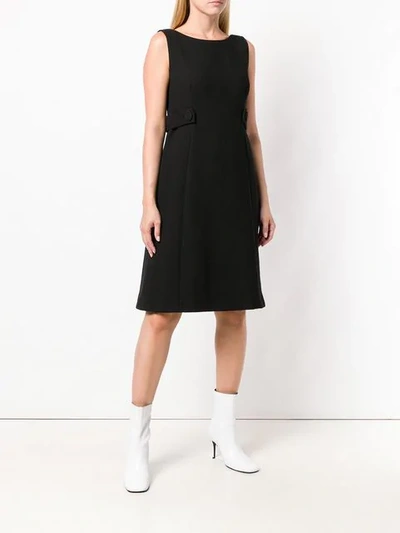Pre-owned Prada 1990's Side Straps Dress In Black