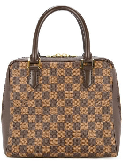 Shop Pre-owned Louis Vuitton Vintage Damier Ebene Brera Hand Bag - Brown