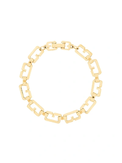 Pre-owned Givenchy 1980s G Link Bracelet In Metallic