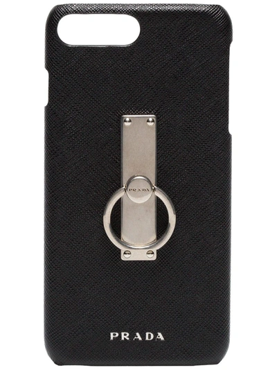 Shop Prada Black Keyring Iphone 8 Plus Case