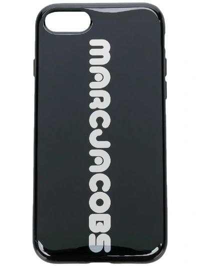 Shop Marc Jacobs Logo Iphone 7/8 Case - Black