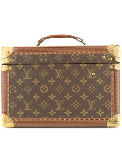 Shop Pre-owned Louis Vuitton Boite Flacons Cosmetic Bag In Brown