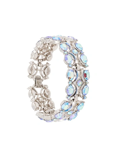 Pre-owned Trifari Vintage 1950's  Aurora Borealis Bracelet In Metallic