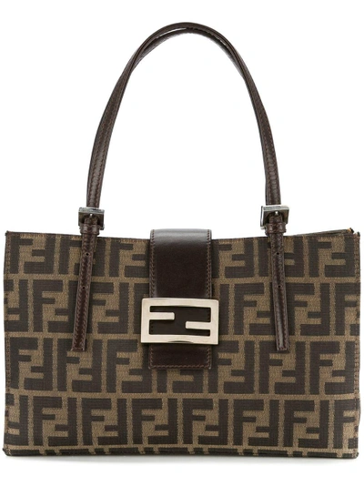 Fendi Zucca Crossbody Bag Vintage