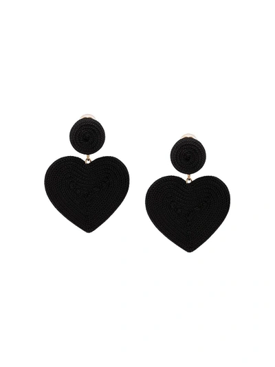 Shop Rebecca De Ravenel Cora Heart Costume Clip In Black