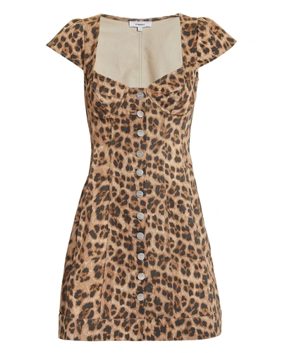 Shop Miaou Gigi Leopard Mini Dress