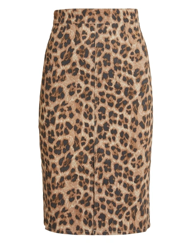 Shop Miaou Flo Leopard Skirt