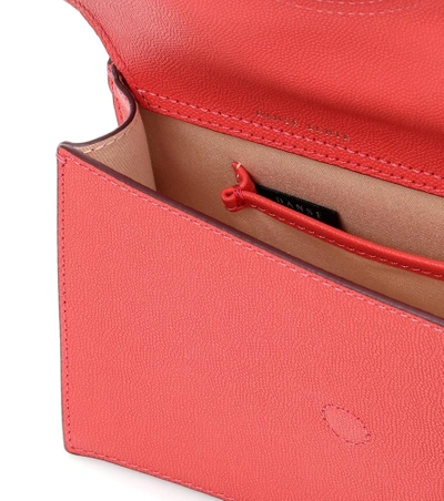 Shop Danse Lente Mini Phoebe Leather Shoulder Bag In Red